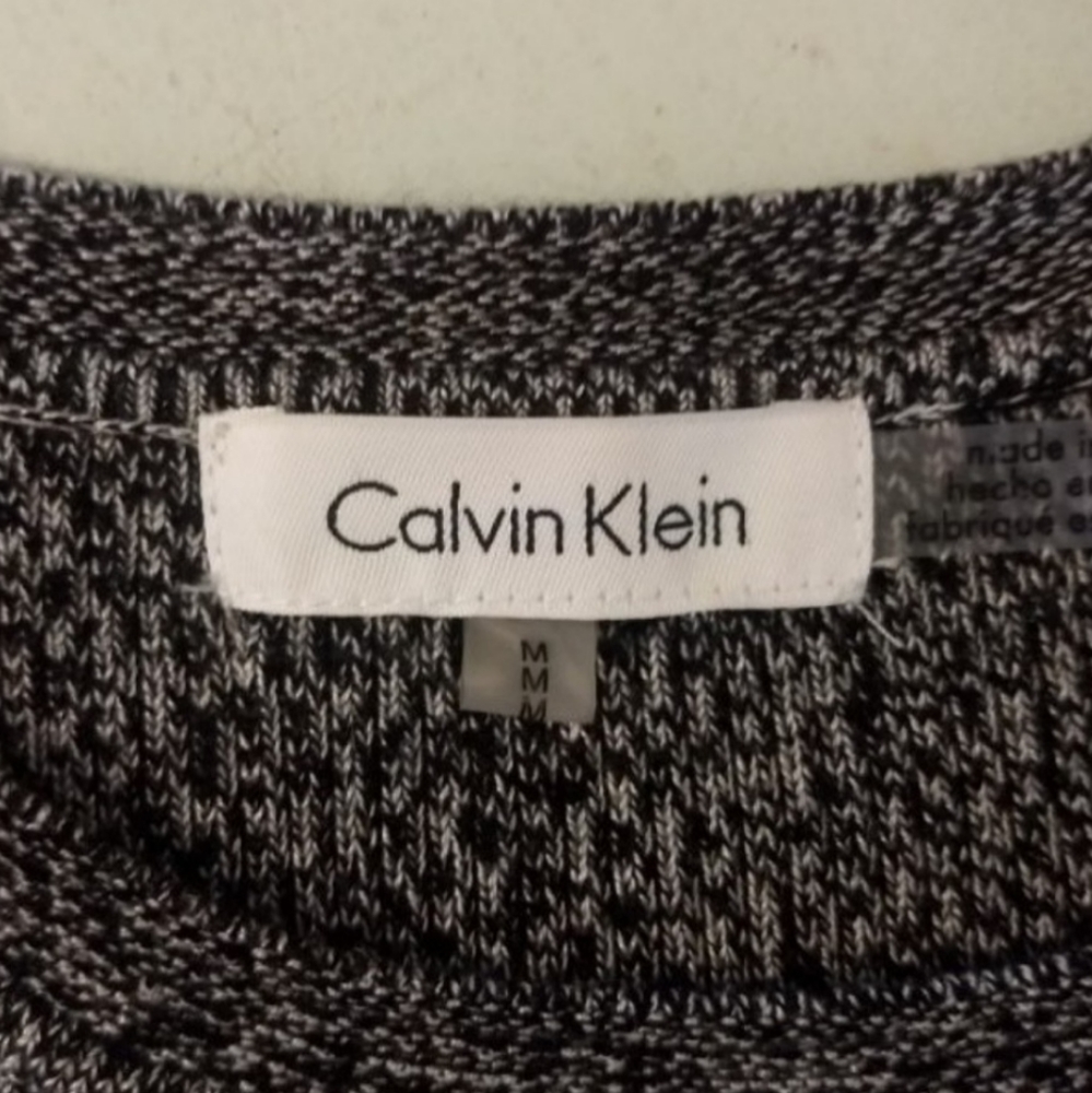 Medium Calvin Klein Ribbed Knit Crewneck Shell - Picture 5 of 7